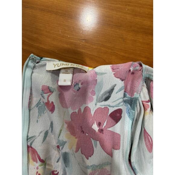 Yumi Kim Akita Floral Print Mini Dress in Sunnyside Sea Size S - Picture 7 of 9
